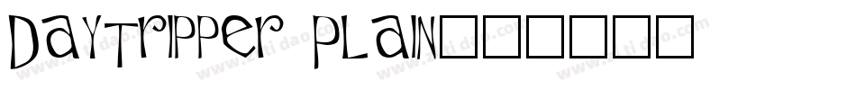 Daytripper Plain字体转换